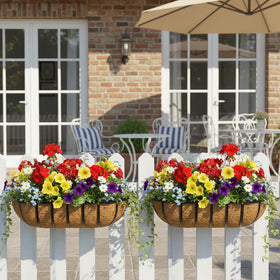 EIMQUVW attractive iron frame adds instant outdoor charm to a space