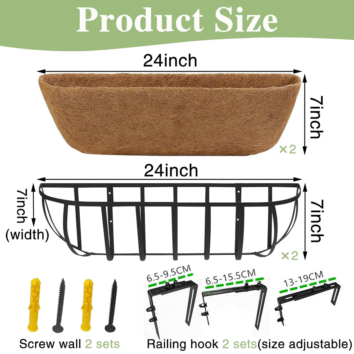 EIMQUVW option to screw planter to wall or window sill for secure placement