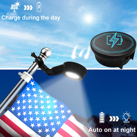Bright 480 lumens help flag visibility from dusk to late night