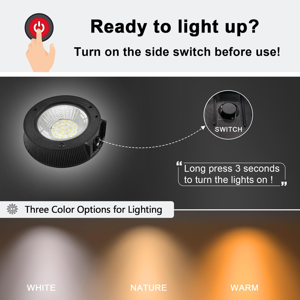 Solar panel recharges in 4–6 hours for reliable nighttime use