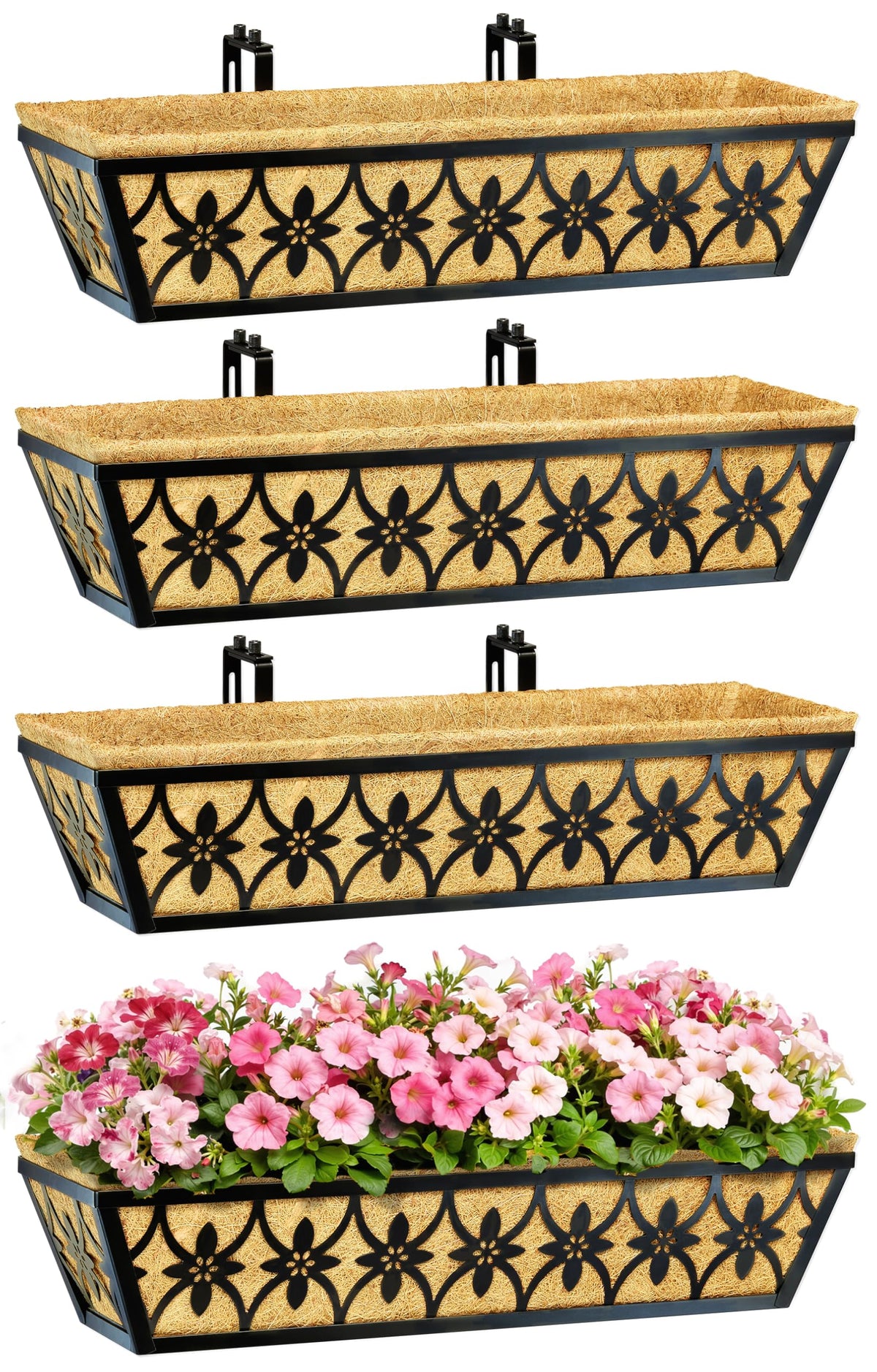 EINYEXW eco-friendly coco liners boost drainage and airflow for healthier roots.
