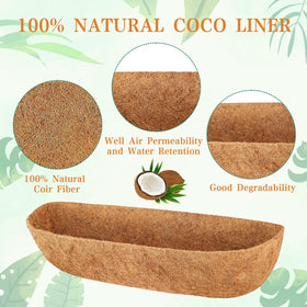 EINYEXW coconut liner for hanging baskets keeps roots moist with reduced watering