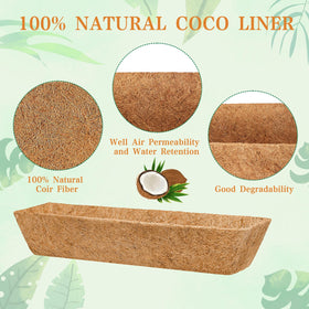 EINYEXW coconut-fiber liner delivers steady moisture release for less watering