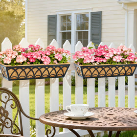 EINYEXW easy-install railing planters simplify balcony gardening and display