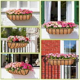 EINYEXW natural coir planter liner promotes air circulation and healthy plant growth