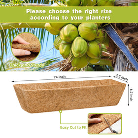 EINYEXW 24 inch planter liner highlights easy unfolding and placement