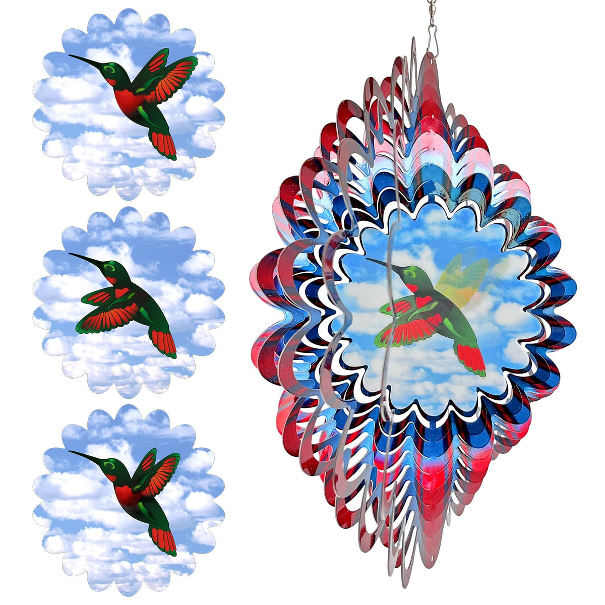Eiryhope hummingbird garden décor adds a lively focal point for outdoor spaces
