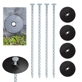 EISENSP 8-inch spiral stake showing strong core for firm soil anchoring.