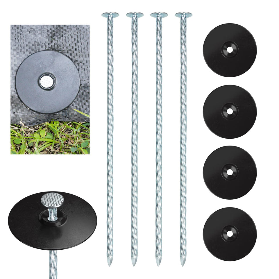 EISENSP 8-inch spiral stake showing strong core for firm soil anchoring.