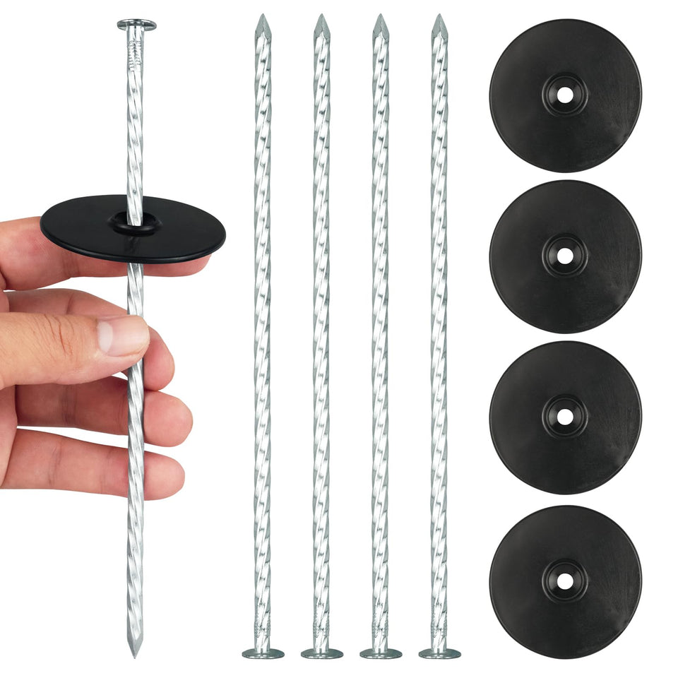 EISENSP 8-inch spiral stake assembly secures fabric and turf in tough soil.