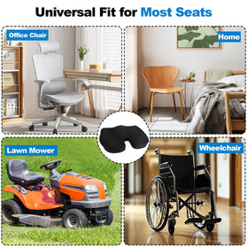 Eiszhjk ergonomic cushion fits most seats for versatile use.