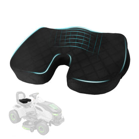 Eiszhjk memory-foam lawn mower seat cushion enhances comfort during long sessions.