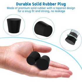 Eiszhjk tapered plug creates snug seal to prevent leaks during activities.