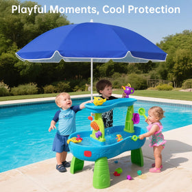 Eiszhjk travel-friendly umbrella ideal for beach, garden, or backyard shade.