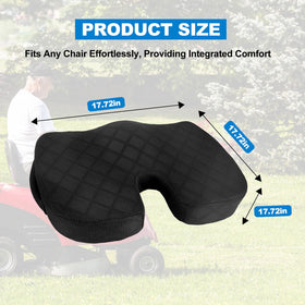 Eiszhjk universal-fit cushion adapts to lawn mower seats and more.