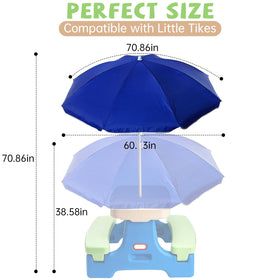 Eiszhjk weather-resistant umbrella withstands sun and light rain in outdoor settings.