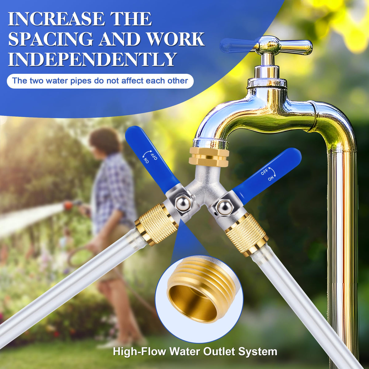 EJW two-way valve with a three-year warranty for outdoor use