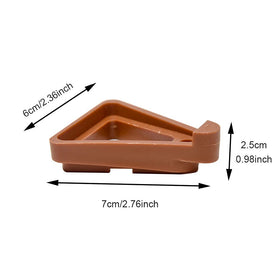 EKDJKK plant pot feet sector brick-red raise circular pots for easy cleaning beneath
