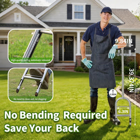 EKIORI lawn aerator in use on a healthy lawn