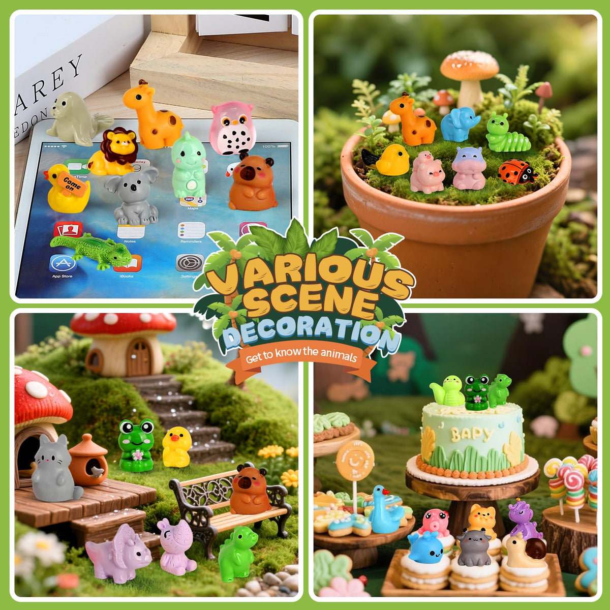 EKisemio gift-ready resin animals perfect for holidays and birthdays