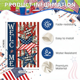 EKOREST outdoor flag that adds festive flair without heavy installation.