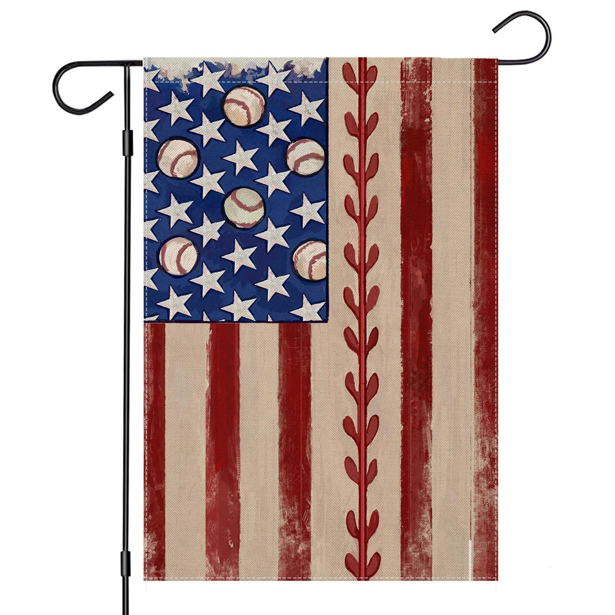 EKOREST 4th of July garden flag, double-sided for vibrant outdoor display.