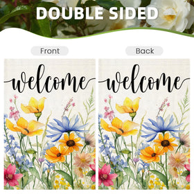EKOREST Double-sided flag design, vivid colors, eye-catching garden decor.