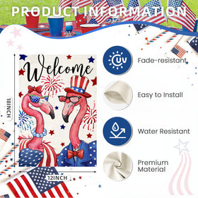EKOREST UV-fade resistant garden flag for long-lasting yard display.
