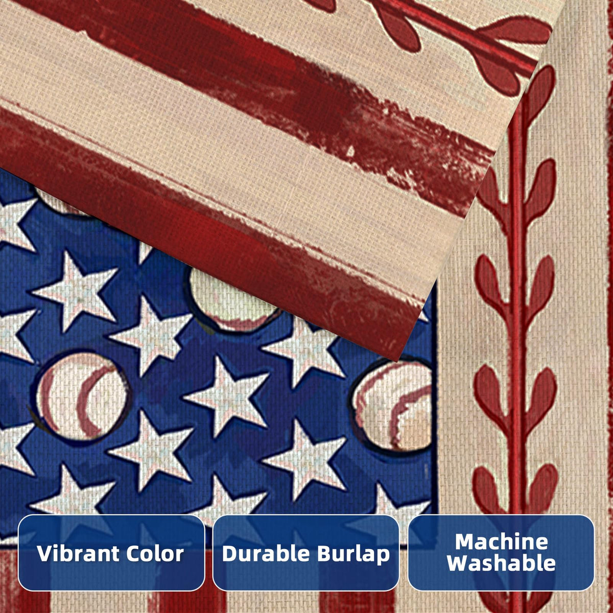 EKOREST farmhouse-style flag adds color to any lawn or garden.