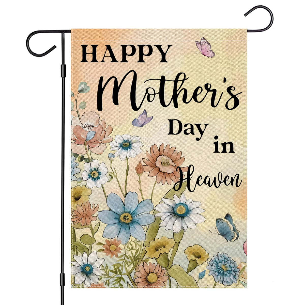 EKOREST Happy Mother's Day in Heaven flag front view highlighting outdoor remembrance.