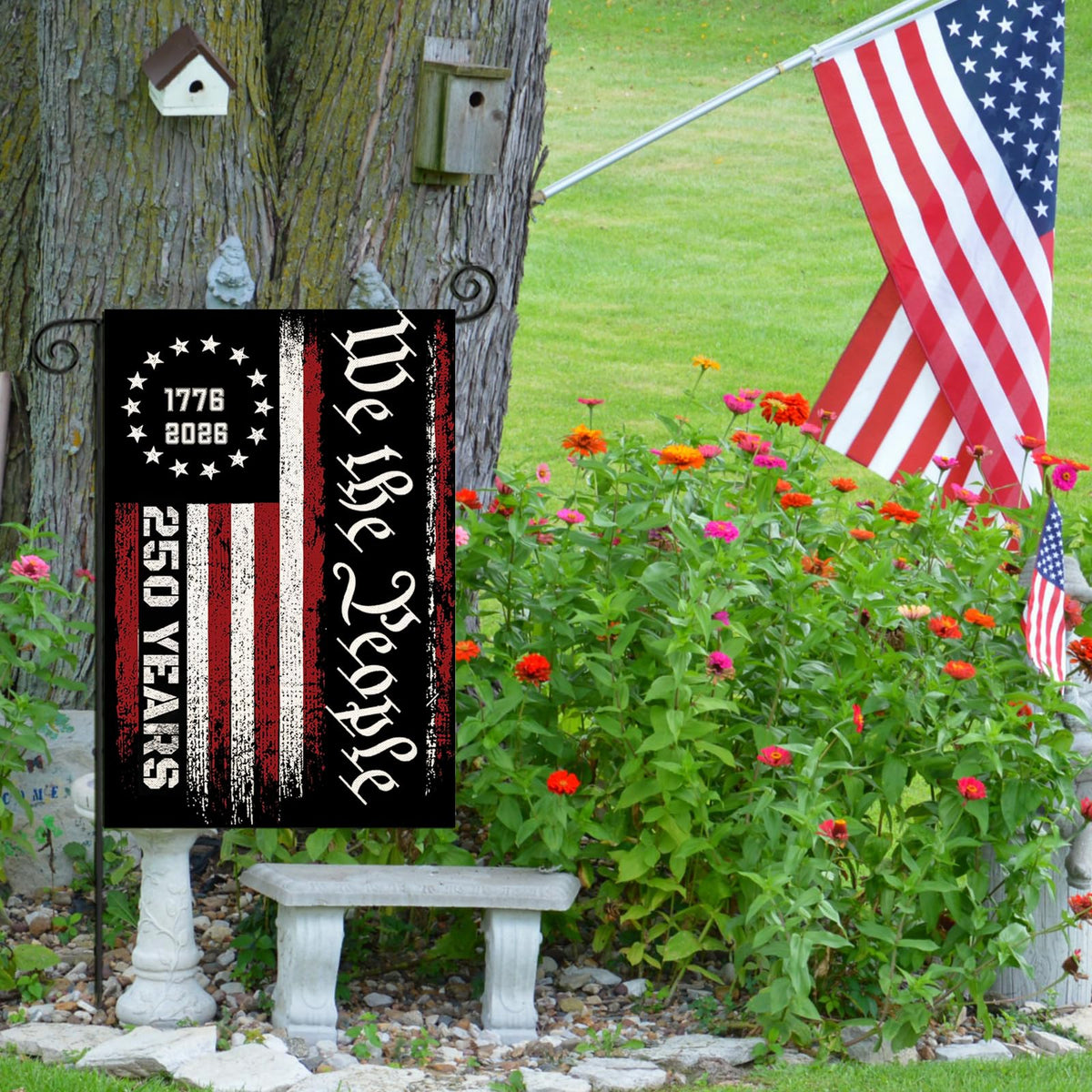 EKOREST outdoor garden flag ideal for patio, lawn, and porch