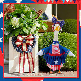 EKOREST patriotic goose american skirt adds vibrant Independence Day charm