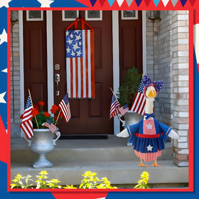 EKOREST porch goose outfit bundle makes decorating quick and easy
