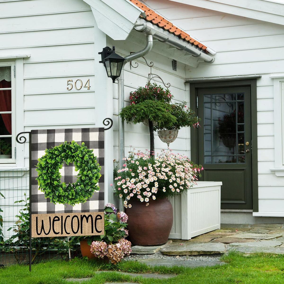 EKOREST Welcome Summer flag double-sided design boosts outdoor curb appeal