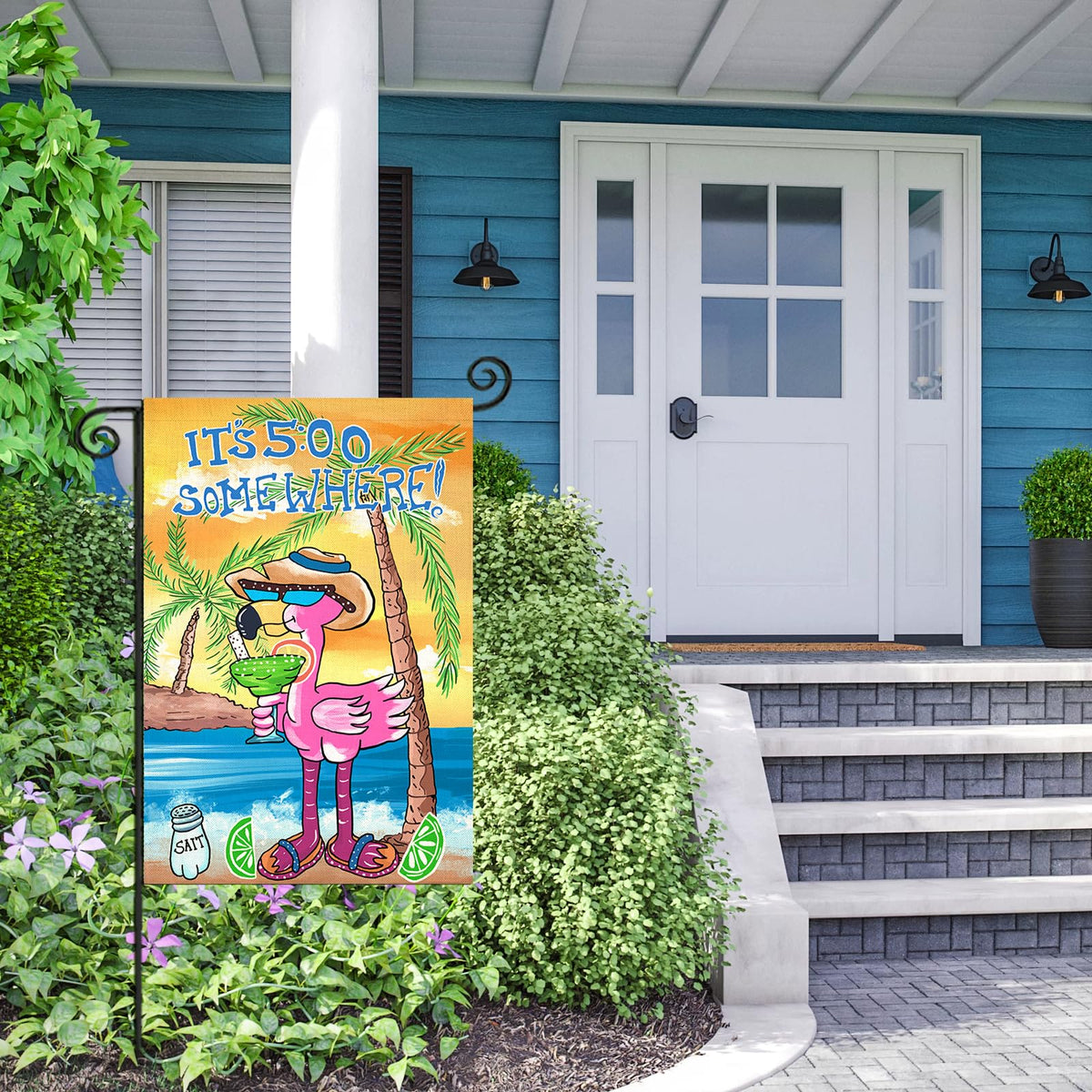 EKOREST yard flag decor for patio displays summer cheer.
