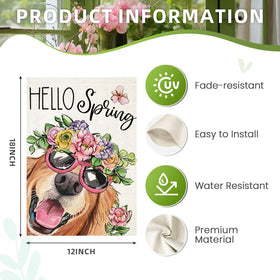 EKOREST yard decor for patio and porch, seasonal spring appeal