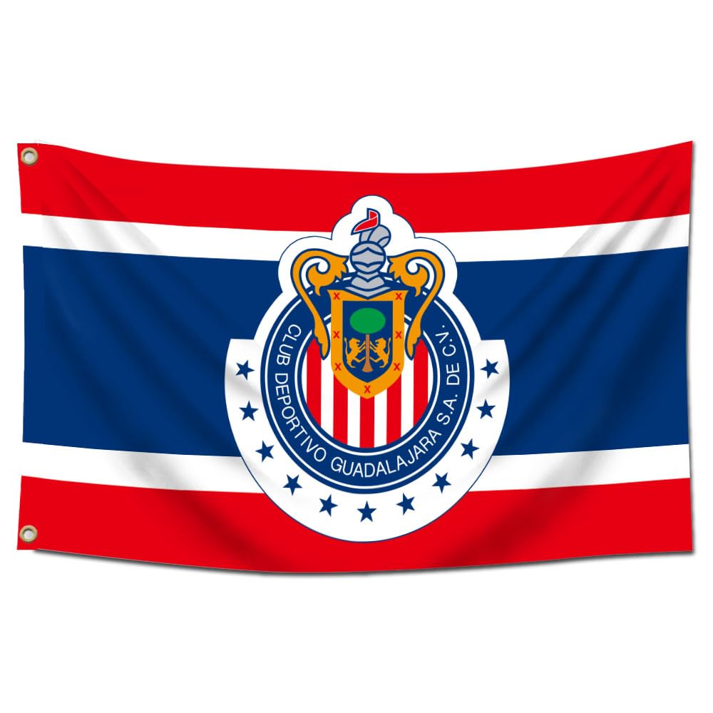 Eksent Guadalajara flag banner full 3x5 ft fluttering in breeze for team pride