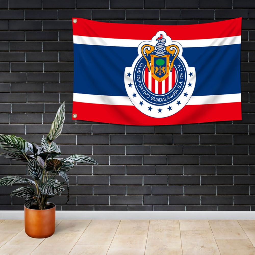 Eksent Guadalajara flag close-up with HD print showing vivid colors