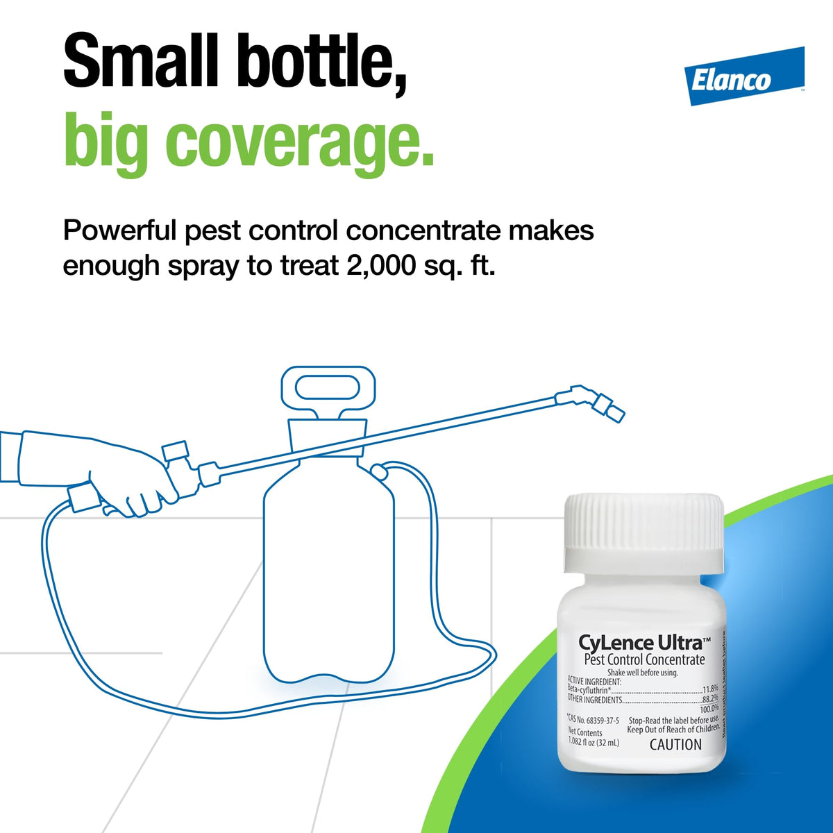 Outdoor area treated with CyLence Ultra for broad pest control.