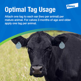 Two pouches of Elanco CyLence Ultra tags for easy stocking and tagging