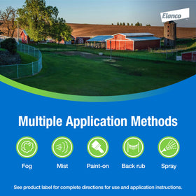 Elanco Permectrin II 30-days residual protection on farm premises.
