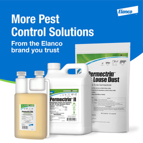 Elanco Permectrin II near barns and stalls for broad-spectrum pest control.