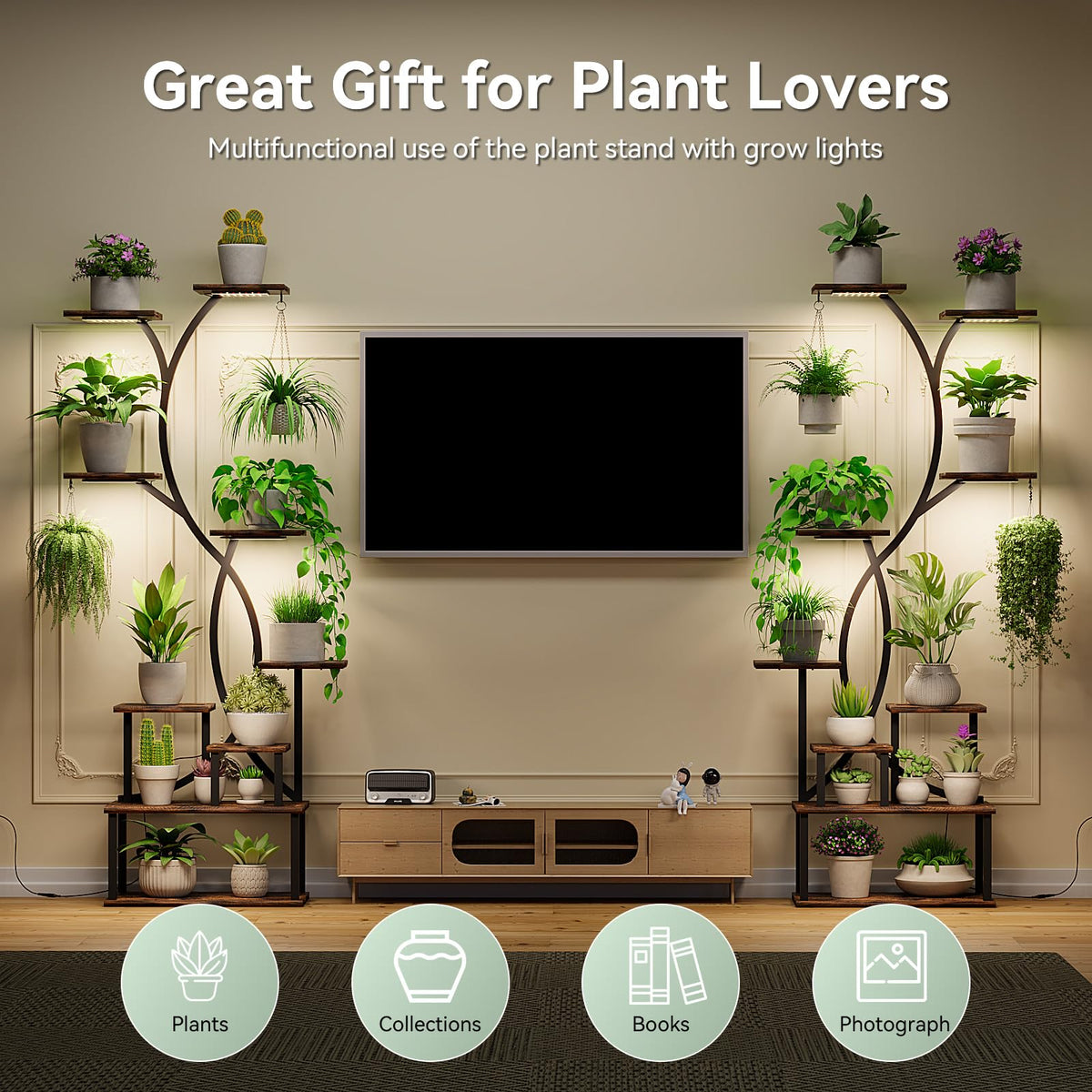 Elaruslux two-pack plant stand arrangement for multiple rooms