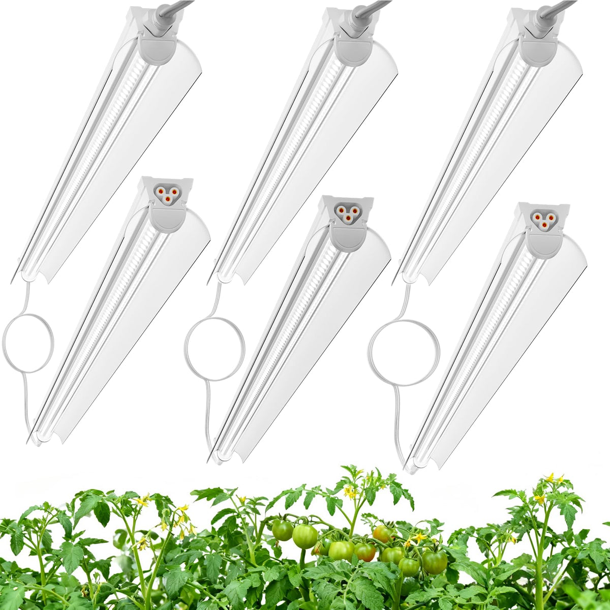 Elaruslux 4ft grow light strip for indoor plants promotes steady growth