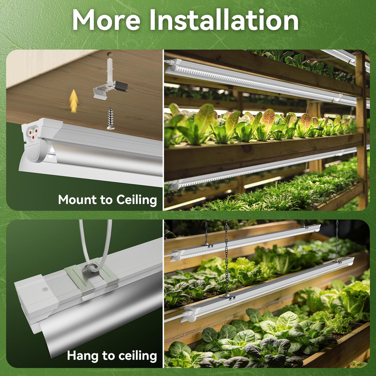 Elaruslux mounting clips and ties for secure mounting