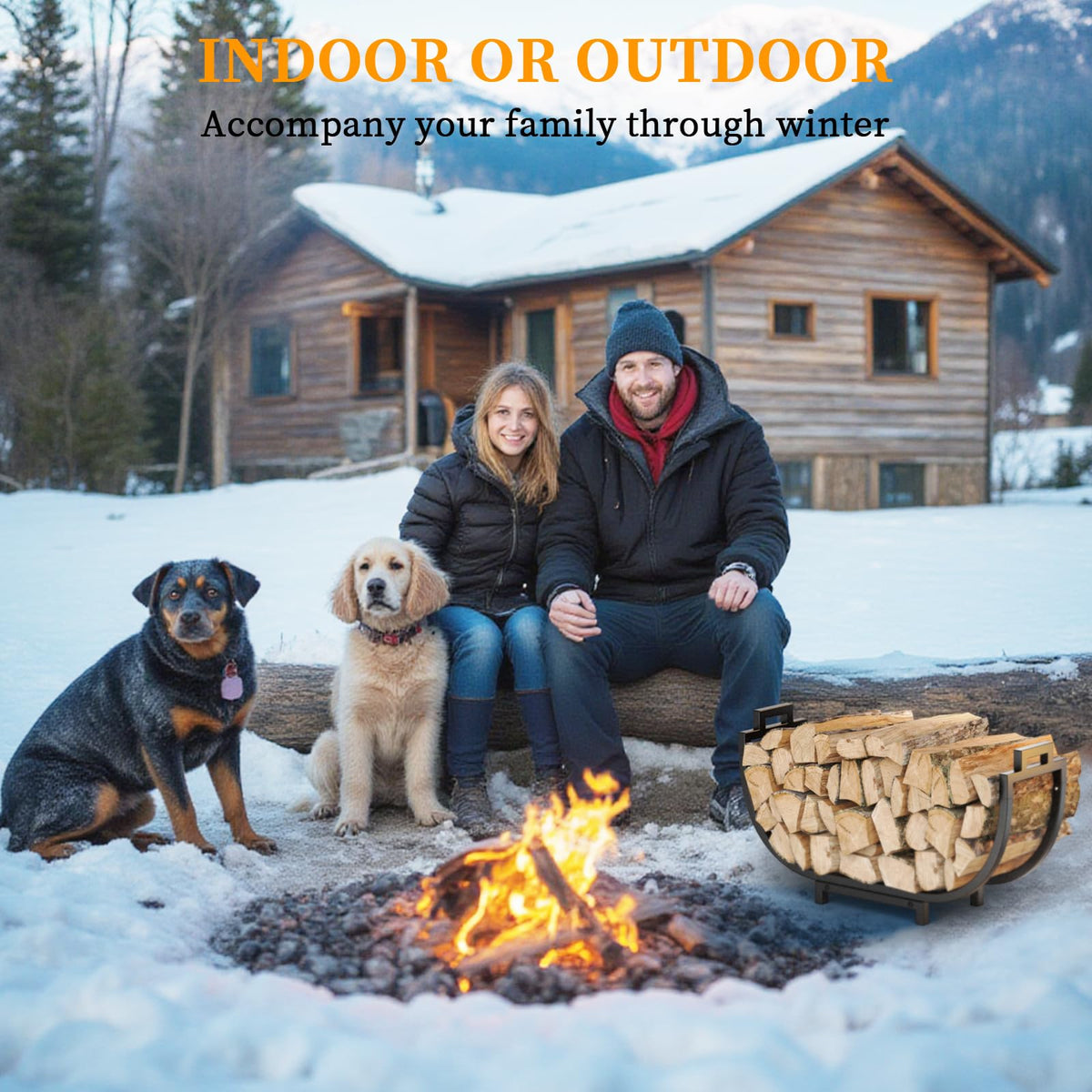 Elbourn Firewood Rack quick assembly in minutes with simple steps.