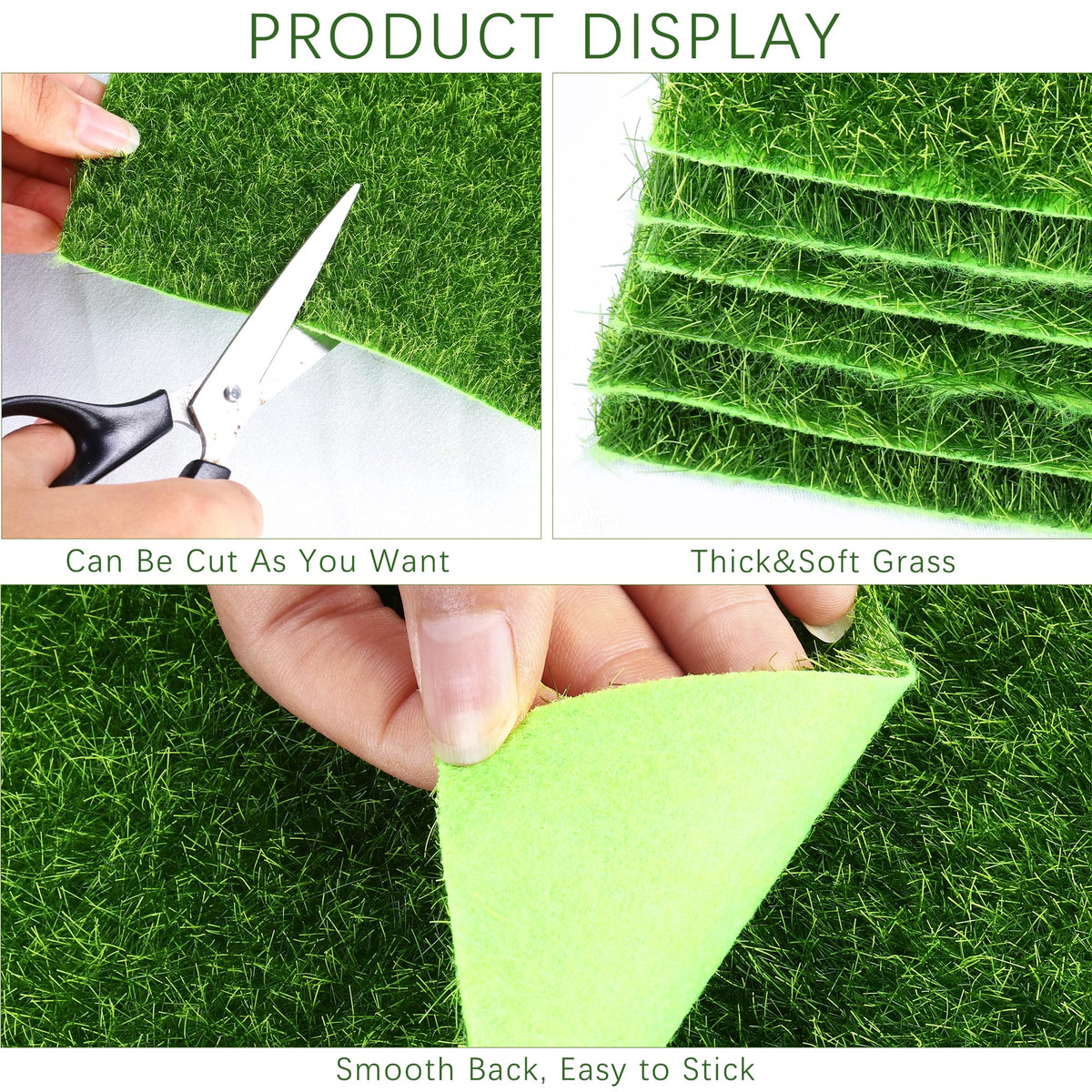 Elcoho Artificial Grass for Miniatures provides waterproof durability