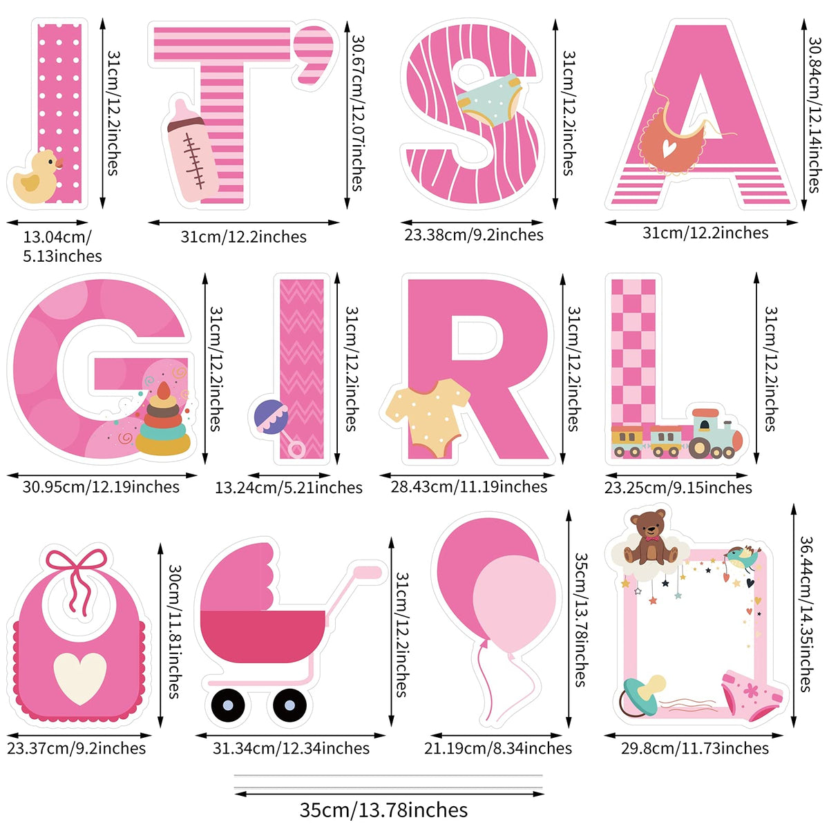 Elcoho yard sign pacifier icon enhances gender reveal vibes.