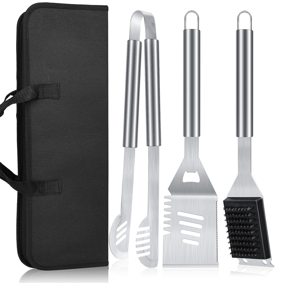 Electactic BBQ tools 16-inch handle close-up for safer grilling away from heat