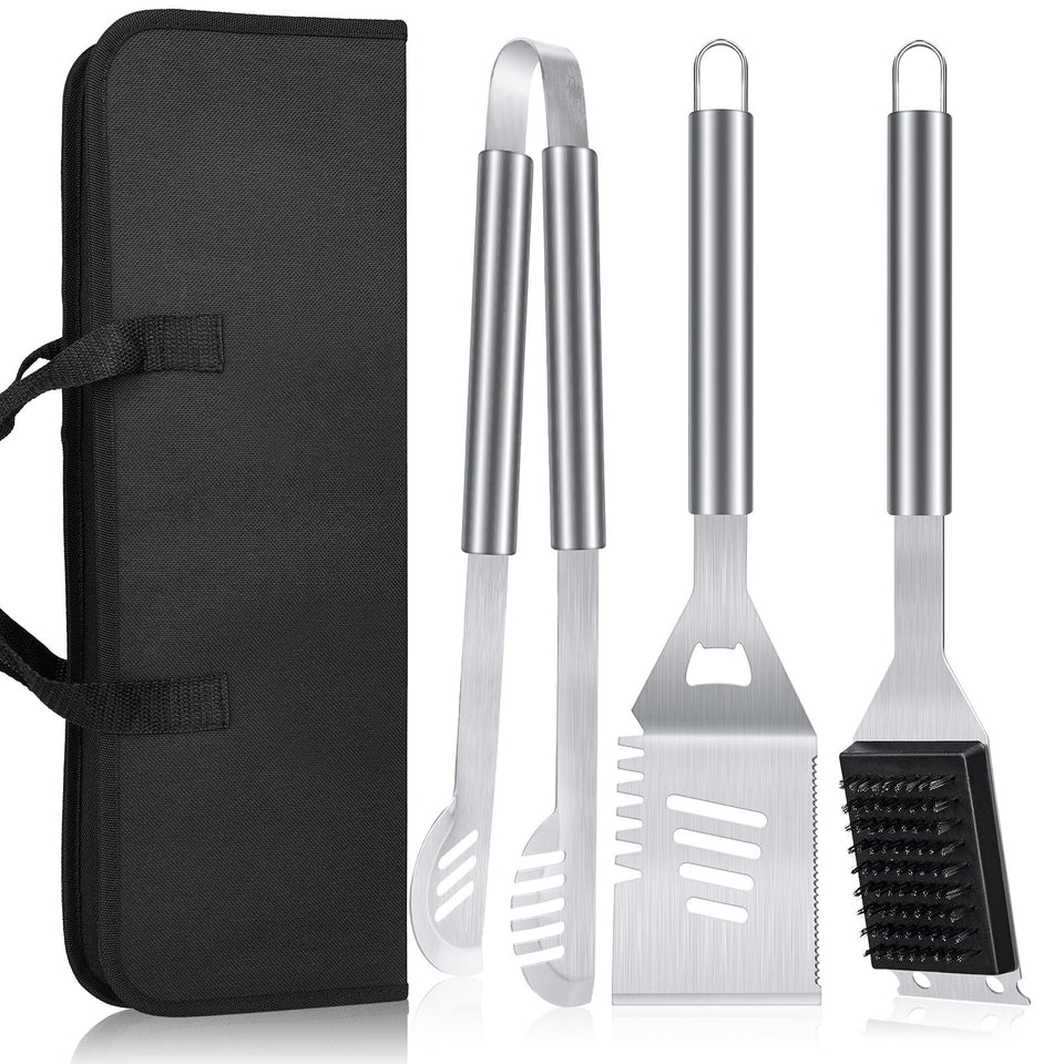Electactic BBQ tools 16-inch handle close-up for safer grilling away from heat